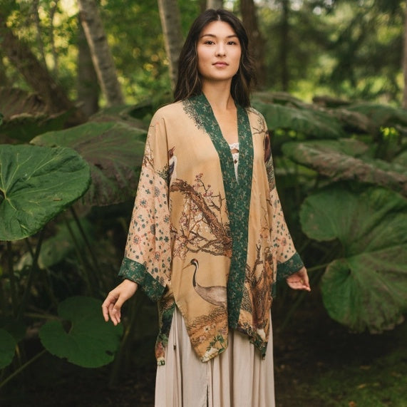 Fable Matinee Mid-Length Bamboo Kimono
