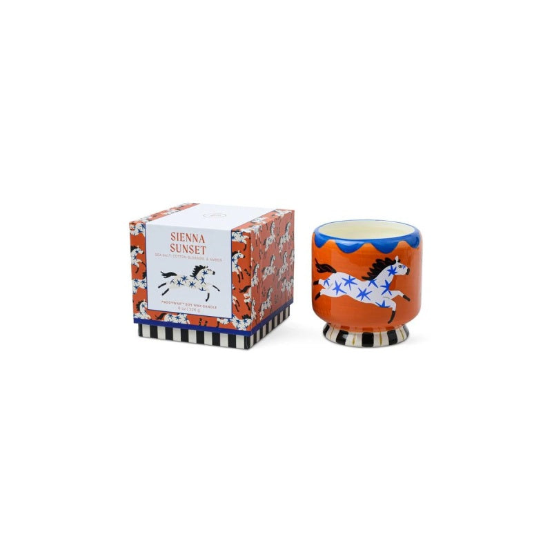Sienna Sunset Horse Ceramic Candle