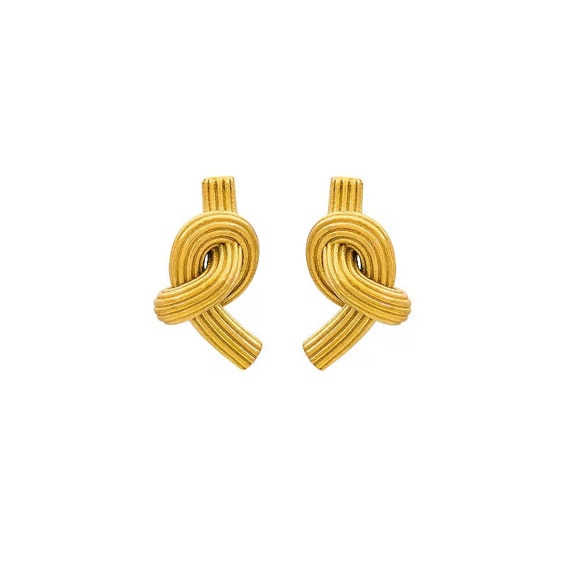 Twist Knot Stud Earrings