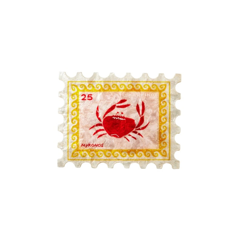 Crab Stamp Wall Art