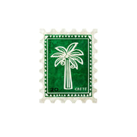 Green Palm Stamp Wall Art