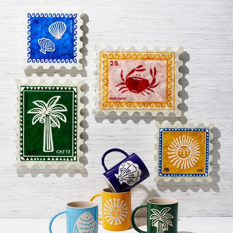 Crab Stamp Wall Art