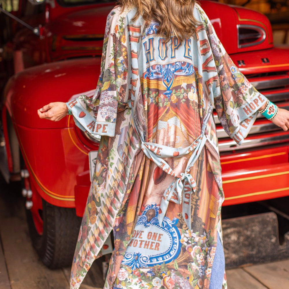 Love Language Bamboo Kimono