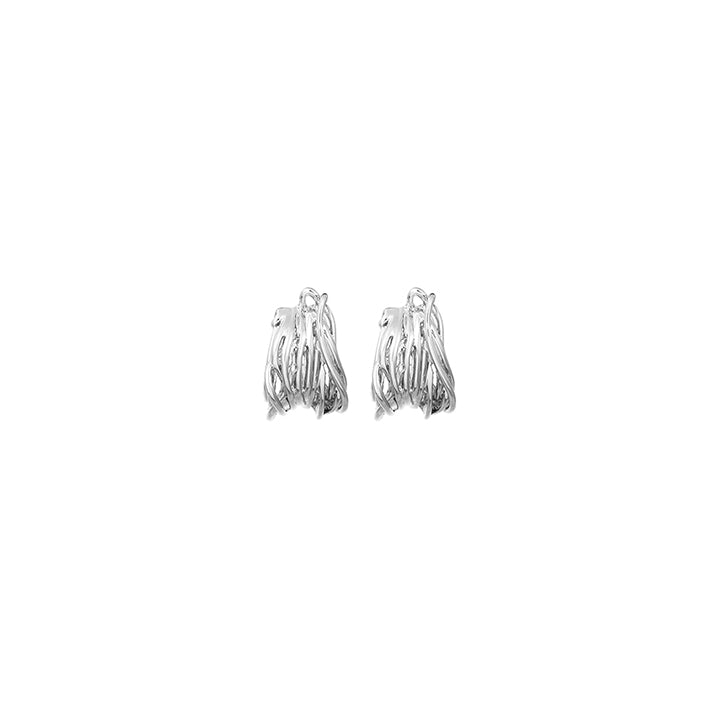 Layered Half Hoop Earrings