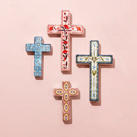 Samira Blue Flower Large Cross
