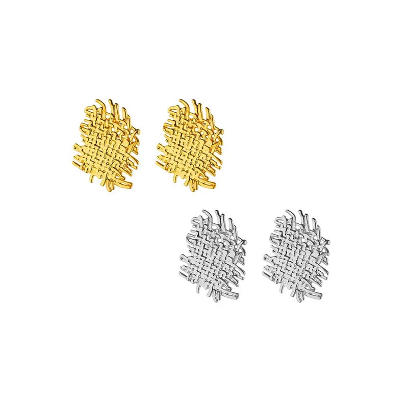 Woven Metal Earrings