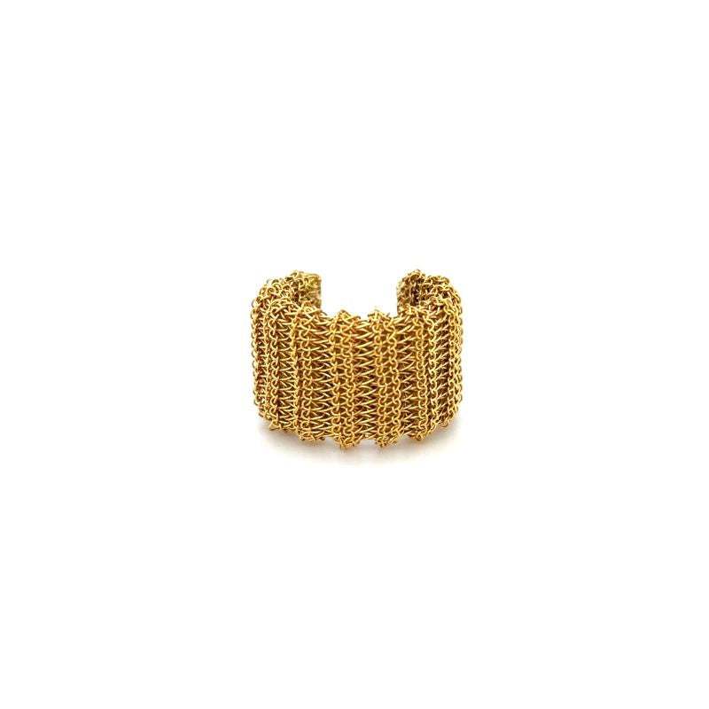 Milena Zu Adjustable Brass Woven Ring