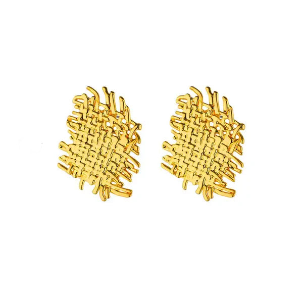 Woven Metal Earrings