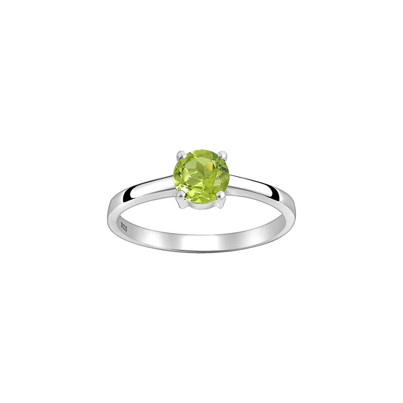 Large Peridot Gemstone Ring