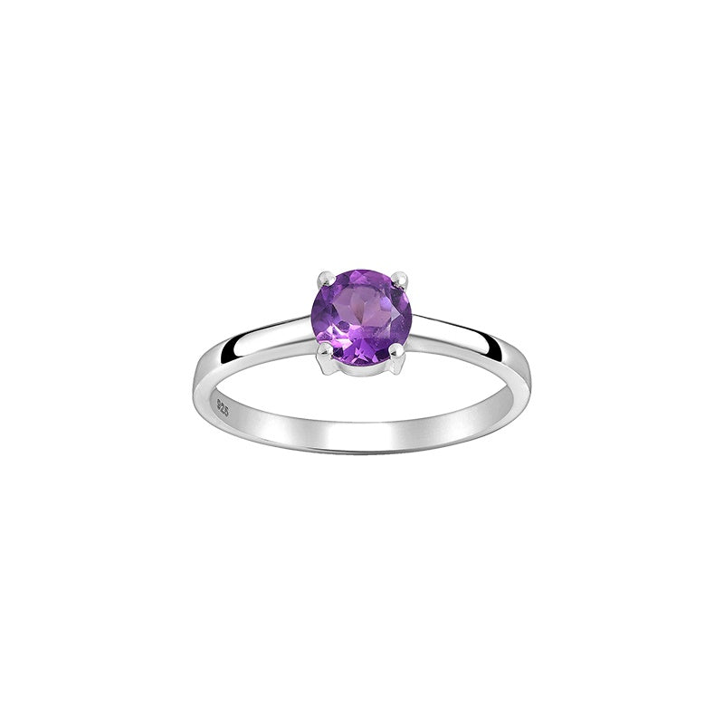 Large Amethyst Gemstone Ring
