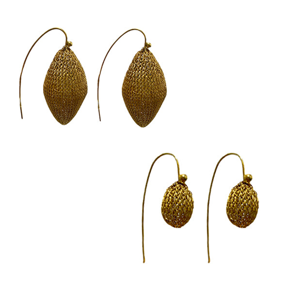 Milena Zu Gold Pod Earrings