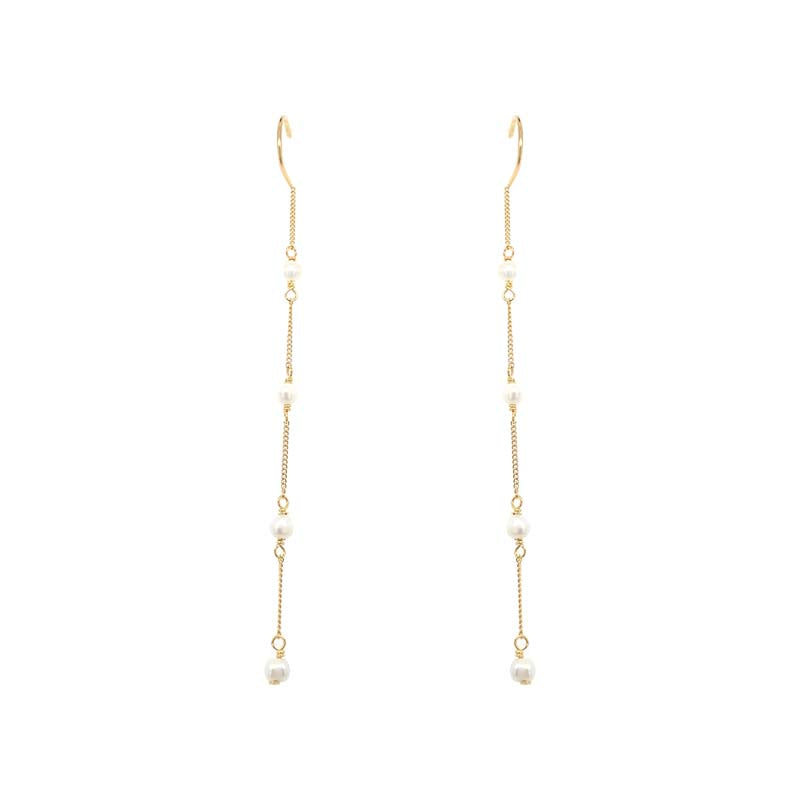 Pearl Threader Earrings