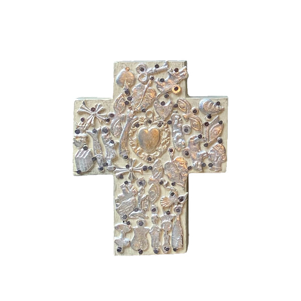 Cream Milagros Cross