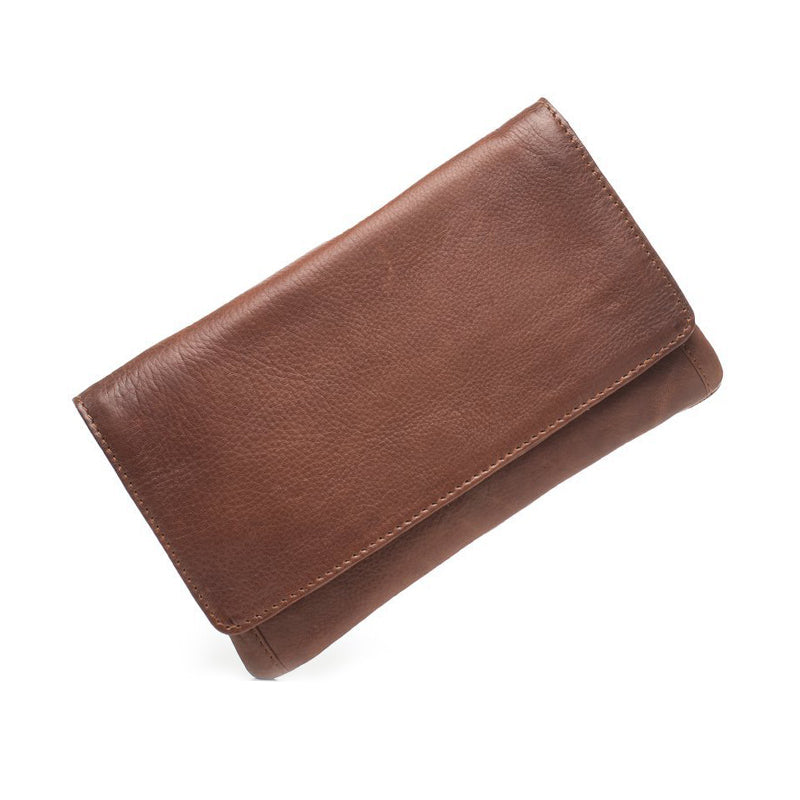 Sirena Leather Purse - Brown