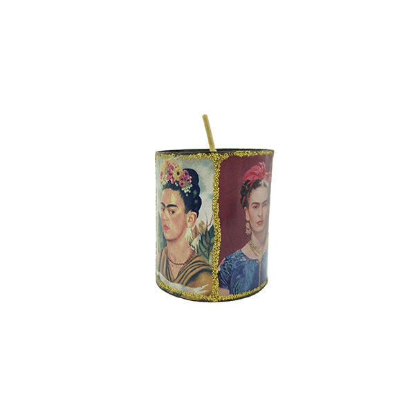 Mexican Frida Tin Candle