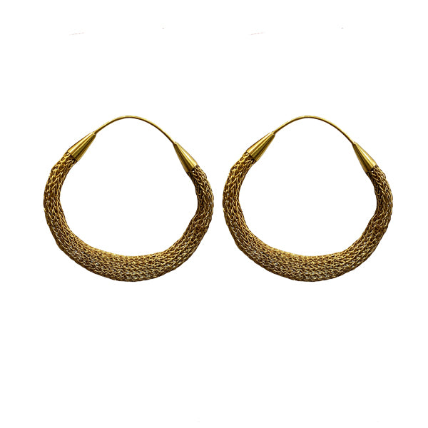 Milena Zu Gold Hoop Earrings