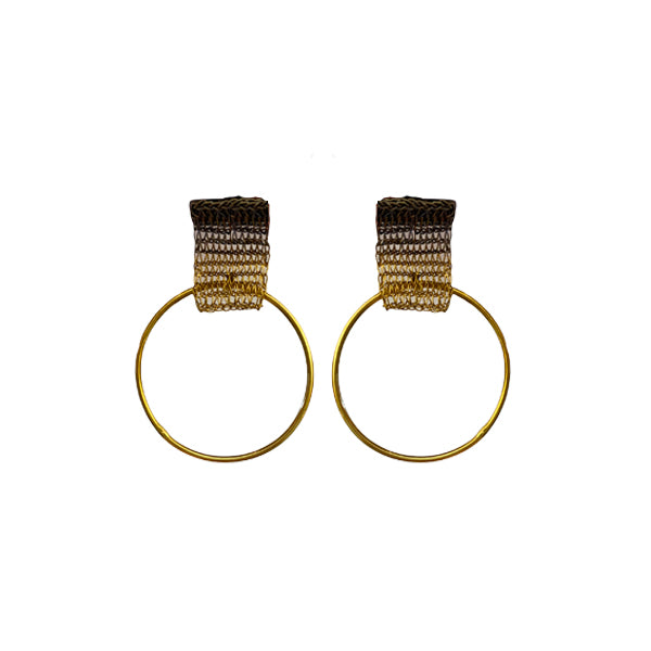 Milena Zu Drop Hoop Earrings