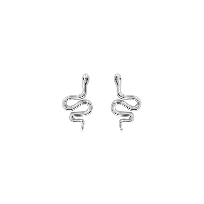 Snake Studs - Silver