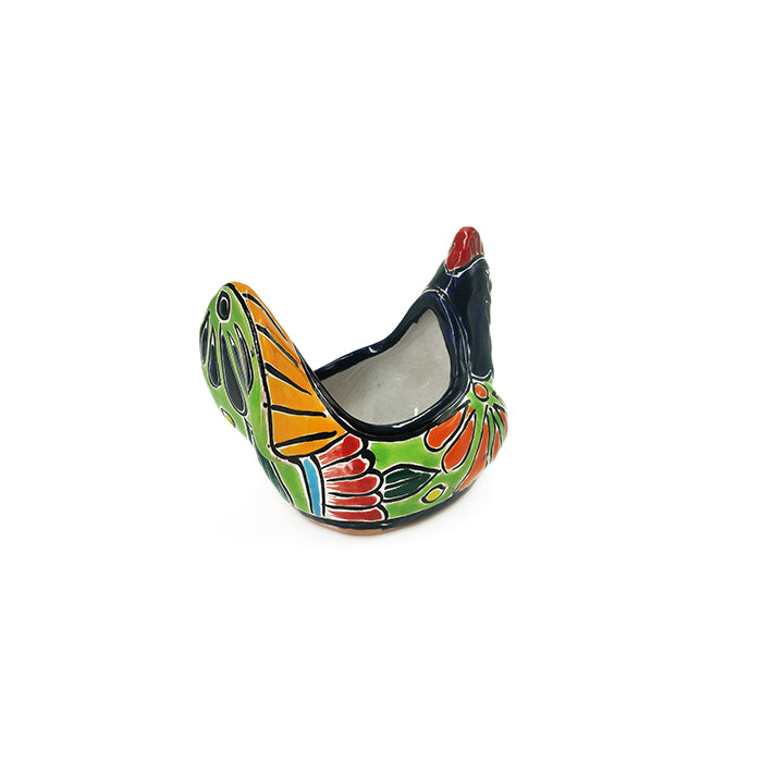 Mexican Talavera Chicken Planter