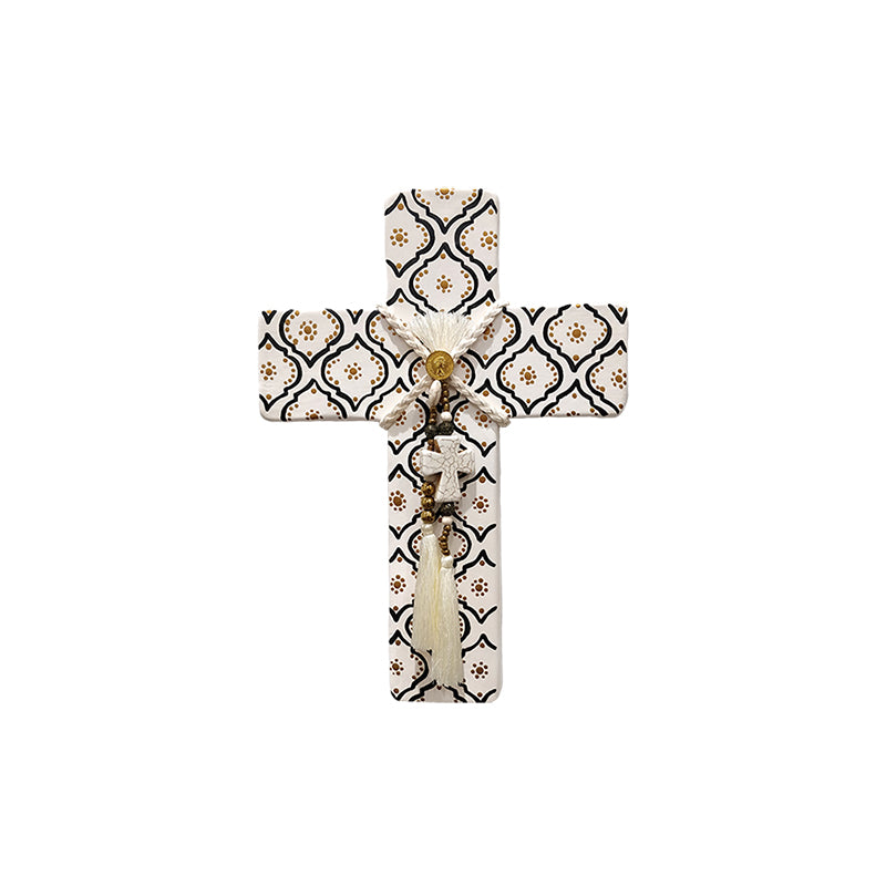 Marrakech Arch Cross Wall Plaque - Black