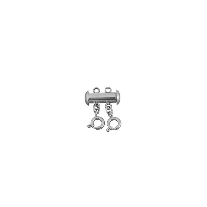 Silver Necklace Layering Clasp