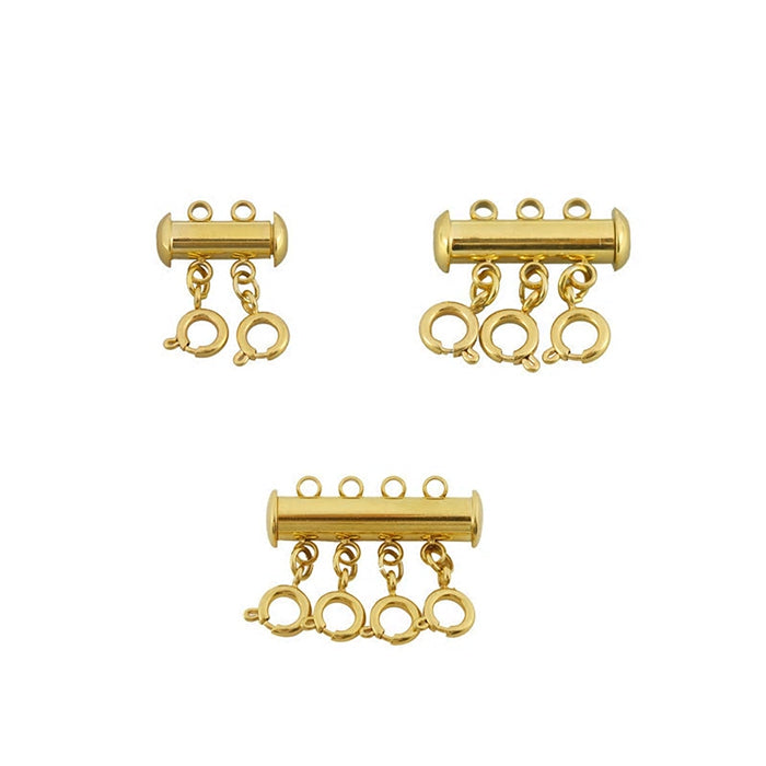 Gold Necklace Layering Clasp