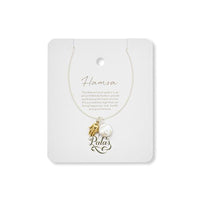 Palas Charm and Pearl Necklace