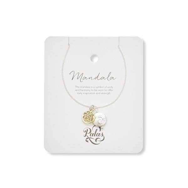 Palas Charm and Pearl Necklace
