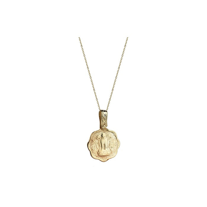Elassaad Faded Lion Pendant Necklace
