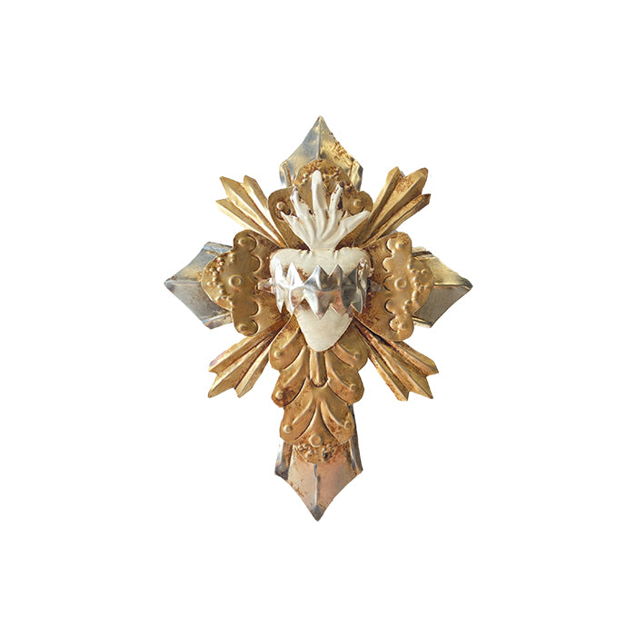 Tin Thorn and Heart Cross