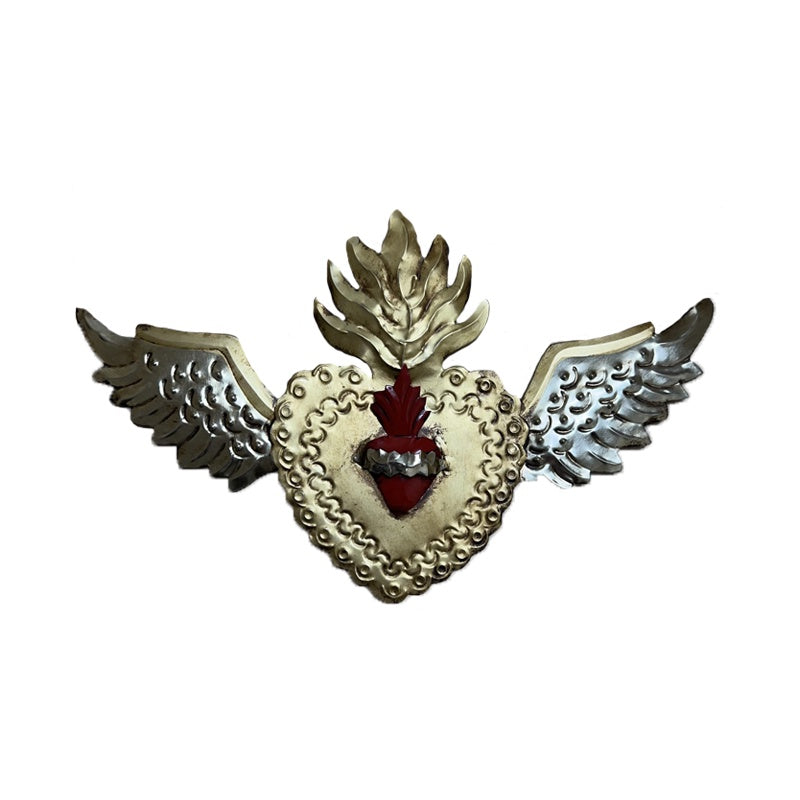 Mexican Layered Heart with Wings