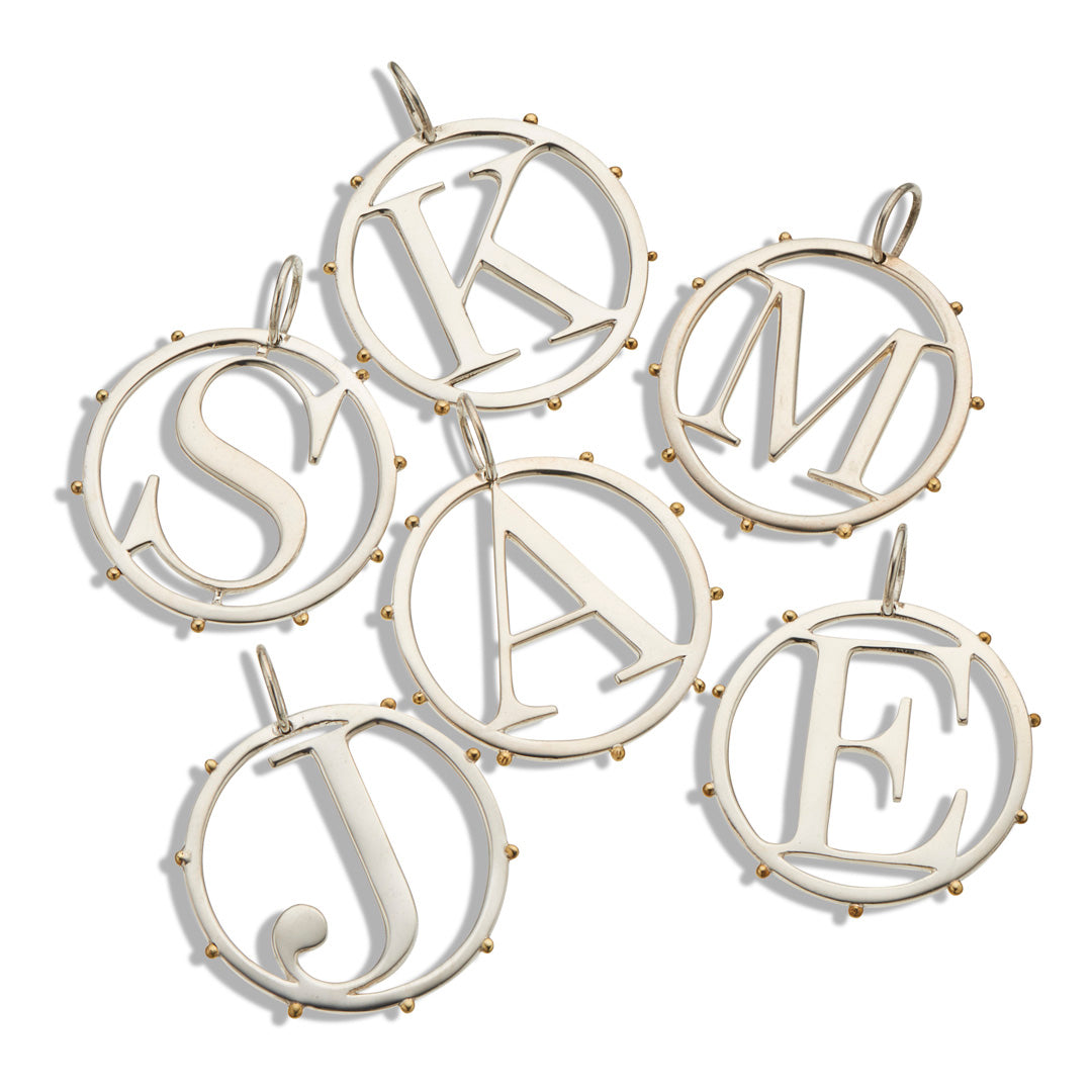 Palas Cut Out Initial Charms