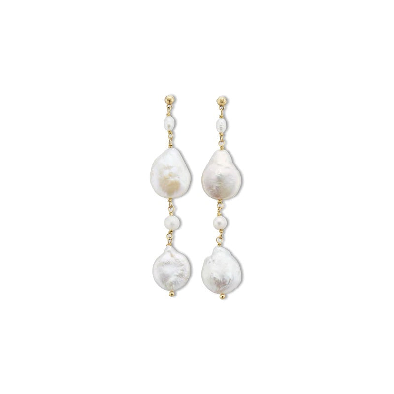 Palas Seychelles Baroque Pearl Drop Earrings*