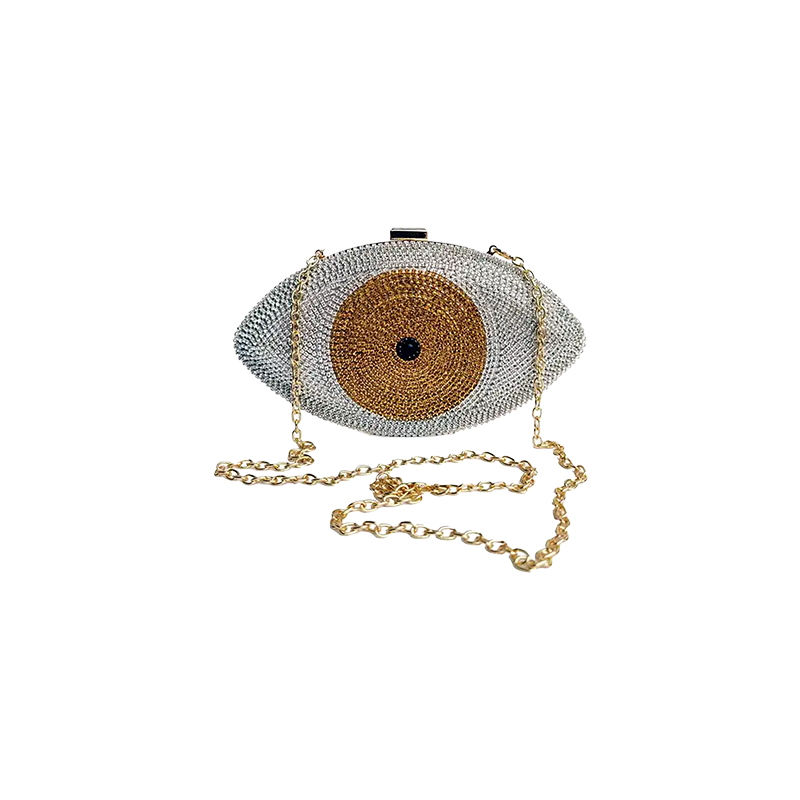 Crystal Evil Eye Clutch