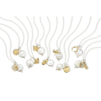 Palas Charm and Pearl Necklace