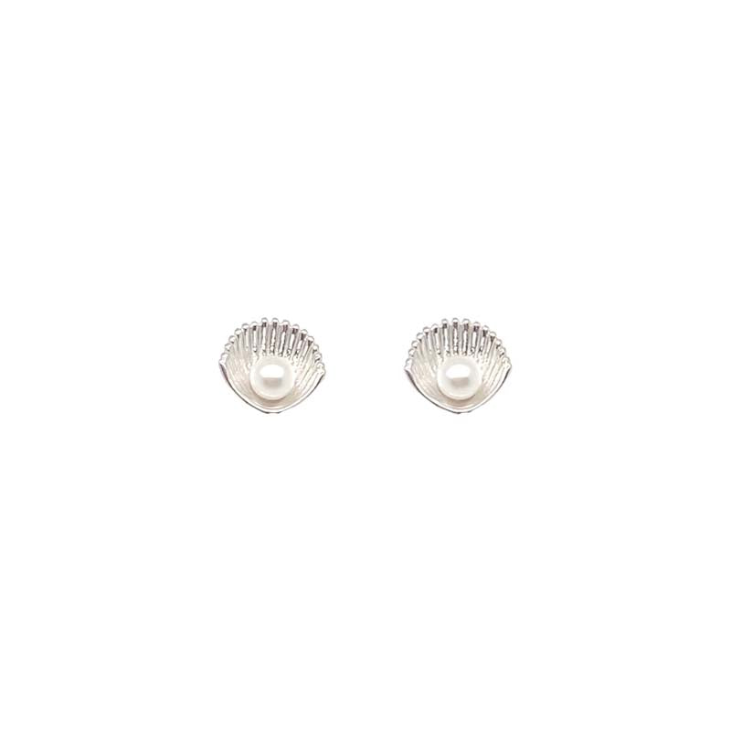 Shell and Pearl Studs