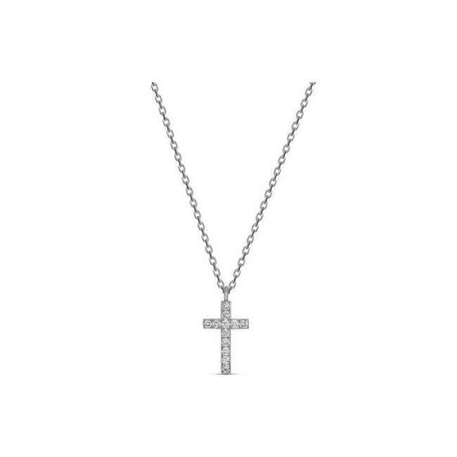 Solid Gold Cross Necklace