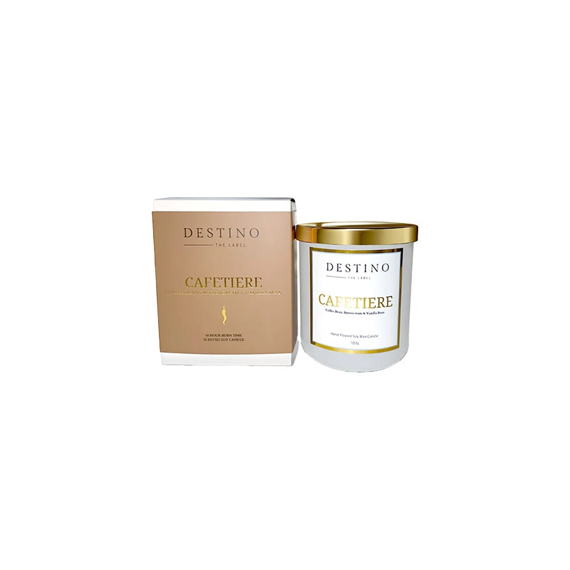 Cafetiere Candle with Charm