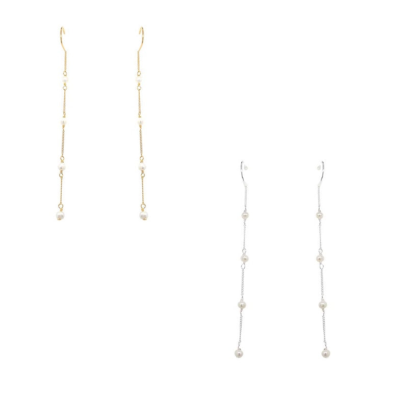 Pearl Threader Earrings